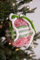 4.5” Frosted Ball Ornament