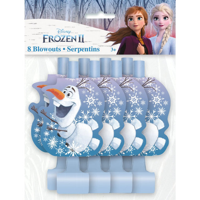 Frozen Party Blowouts 8 Pack