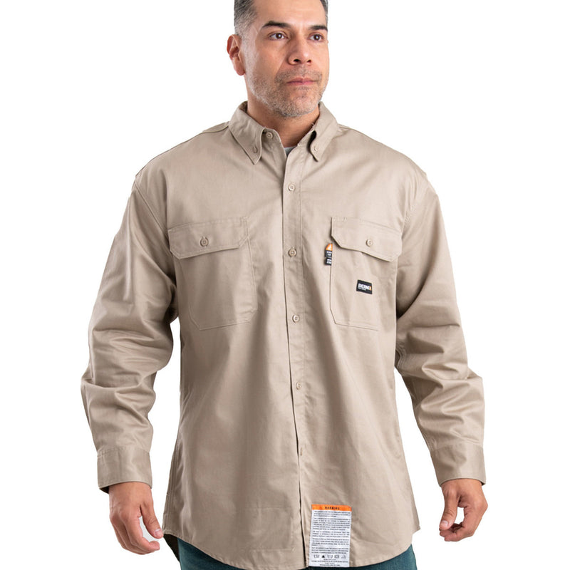 Men's Flame-Resistant Button-Down Work Shirt