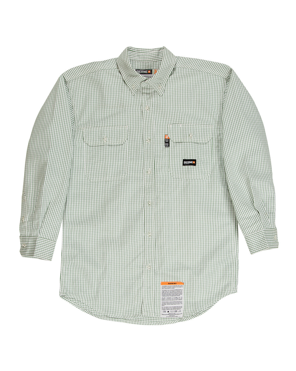 Men's Flame-Resistant Down Plaid Work Shirt