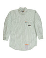 Men's Flame-Resistant Down Plaid Work Shirt