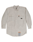 Men's Tall Flame-Resistant Down Plaid Work Shirt