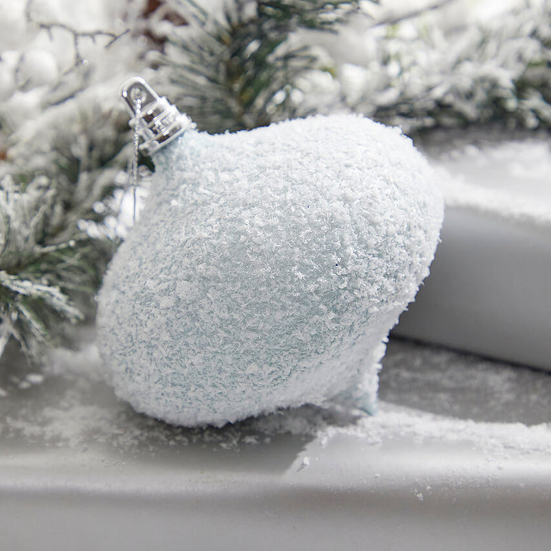 4" Blue Snow Frosted Onion