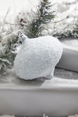 4" Blue Snow Frosted Onion