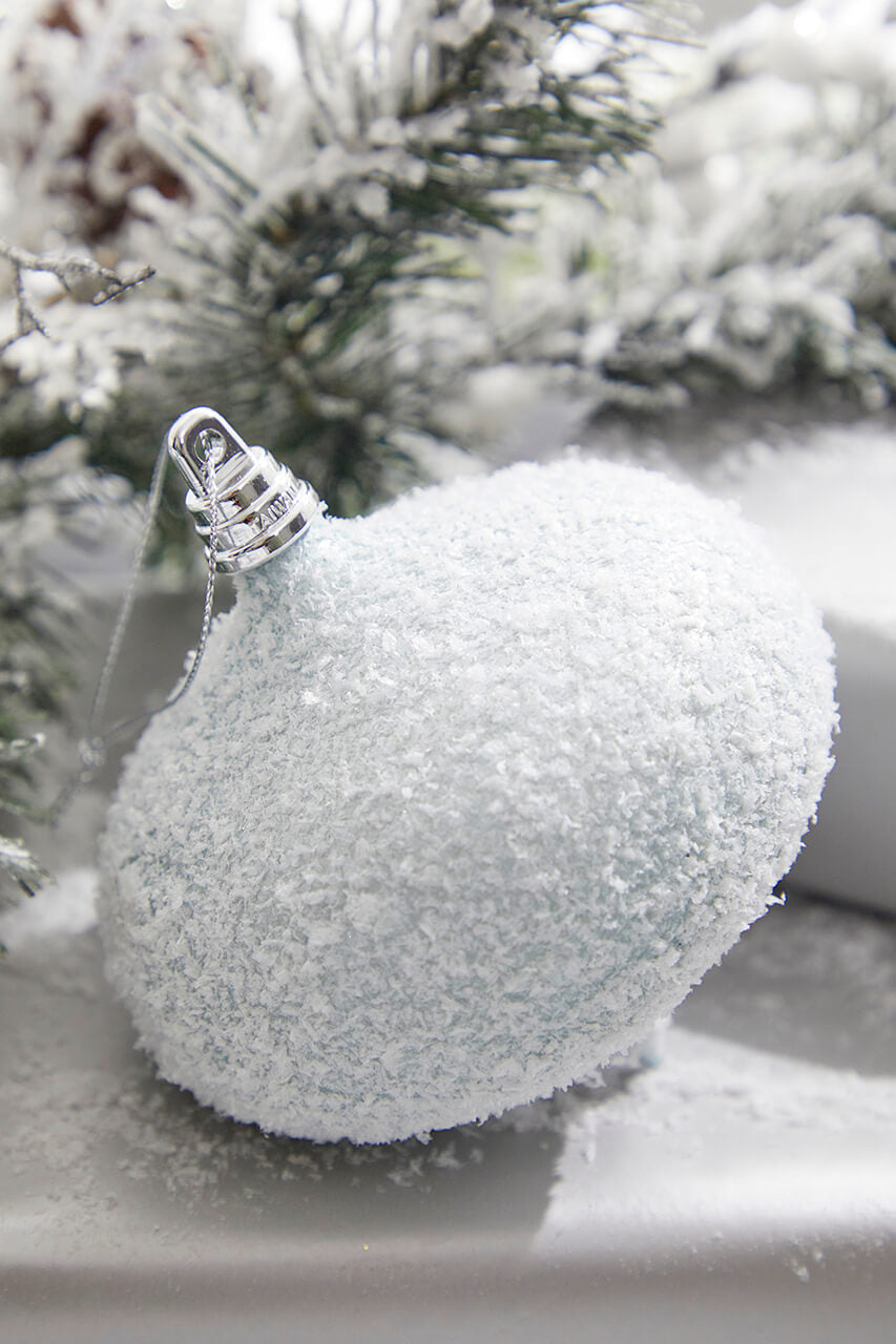 4" Blue Snow Frosted Onion