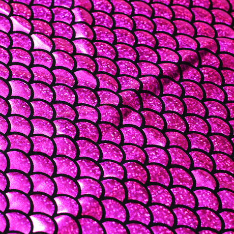 Mermaid Hologram Nylon Spandex Fabric - Assorted Colors Hologram Mermaid Fish-Scale, 58/60" Width (1 Yard)