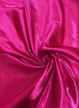 Fuchsia Bridal Satin Polyester Fabric - Fuchsia, Sheen, 58"-60" Width (1 Yard)