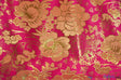 Oriental Metallic Flower Brocade Metallic Brocade Fabric - Metallic Flower, 58" Width (1 Yard)