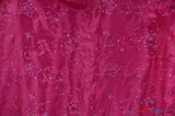 Aurora Taffeta Embroidered Floral Taffeta Fabric - Multi Color Floral Embroidery With Sequins, 54" Width (1 Yard)