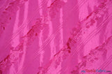 Forest Taffeta Embroidery Polyester Fabric - Hanging Leaf Pattern, 54" Width, Multiple Colors (1 Yard)