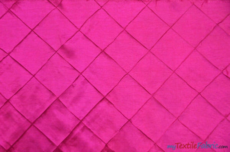 Taffeta Pintuck Fabric - 4" X 4" Diamond Pattern, 58" Width, Multiple Colors (1 Yard)