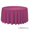 108 Inch Round Polyester Seamless Tablecloth Fabric - Solid Color, 108" Diameter (By Piece)