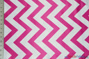 Chevron Lamour Satin Polyester Fabric - Chevron Print, 58/60" Width, Multiple Colors (1 Yard)