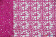 Open Weave Chain Chemical Lace Polyester Fabric - Sheer Metallic Open Work, Sequins Embellished, 50" Width, 10 Colors (1 Yard)