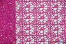 Open Weave Chain Chemical Lace Polyester Fabric - Sheer Metallic Open Work, Sequins Embellished, 50" Width, 10 Colors (1 Yard)