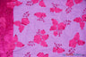 Applique Organza Polyester Fabric - Sheer Leaf Applique, Double Scallop Edge, 50/52" Wide (1 Yard)