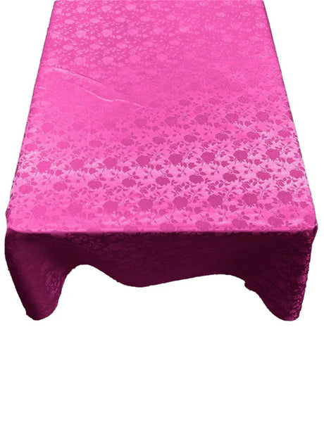 Roses Jacquard Satin Fabric - Rose Pattern, 60" X 90" (1 Piece)
