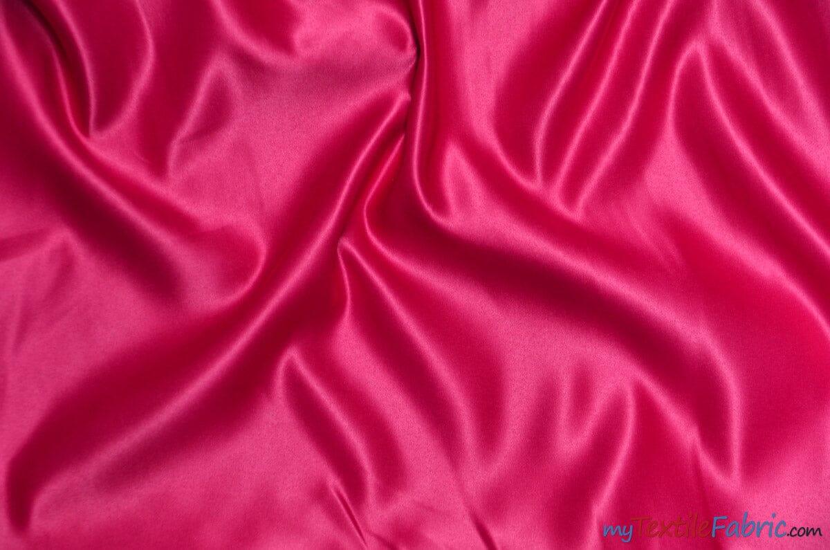 Stretch Matte Satin Peau De Soie Polyester Fabric - Solid, 58/60" Width (1 Yard)