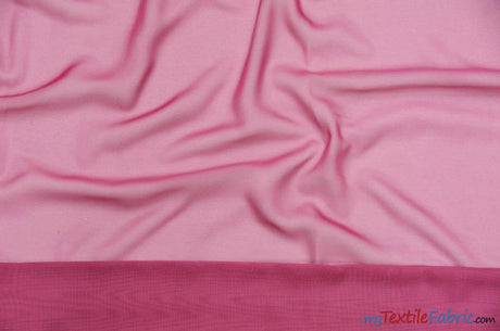 Double Georgette 100 Percent Polyester Fabric - Sheer Crepe Texture, 60" Width, Multiple Colors (1 Yard)