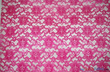 Raschel Lace Polyester Fabric - Floral Sheer Lace, 58/60" Width (1 Yard)