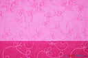 Fantasia Sheer Organza Embroidery Fabric - Embroidered Floral Sheer, 54" Width, Multiple Colors (1 Yard)