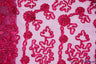 Luxury Organza Embroidery Polyester Fabric - Sheer Ribbon Embroidery, 54" Width, Multiple Colors (1 Yard)