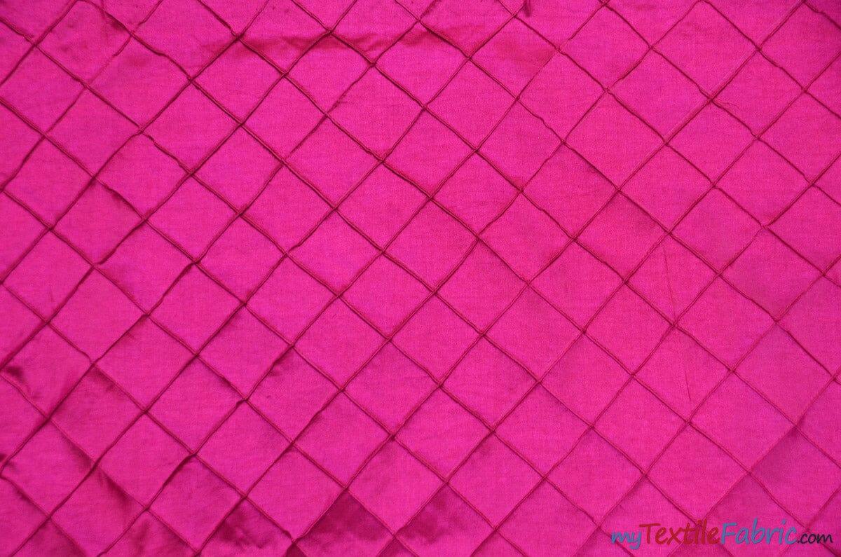 Pintuck 2X2 Taffeta Fabric - Diamond Pattern, 54" Width, Multiple Colors (1 Yard)