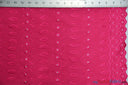 Polyester Cotton Eyelet Embroidery Fabric - Double Sided Border, 45" Wide, Multiple Colors (1 Yard)