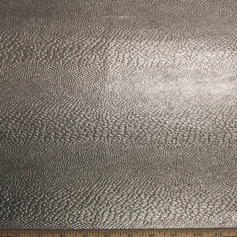 1 Yard Fukuro Jacquard with Gun Metallic Foil Snake Black Metallic Fabric 52/54 Inches Wide