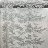 Embroidered Beaded Vine Leaf Lace