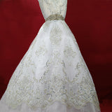 1 Yard Luxurious Beaded Lace Fabric Embroidered on 100% Polyester Net Mesh