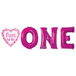 Girls First Birthday Foil Balloon
