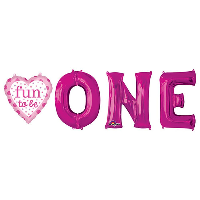 Girls First Birthday Foil Balloon