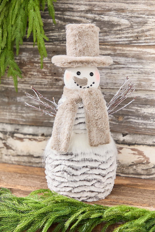 18" Winter Retreat Snowman with Hat