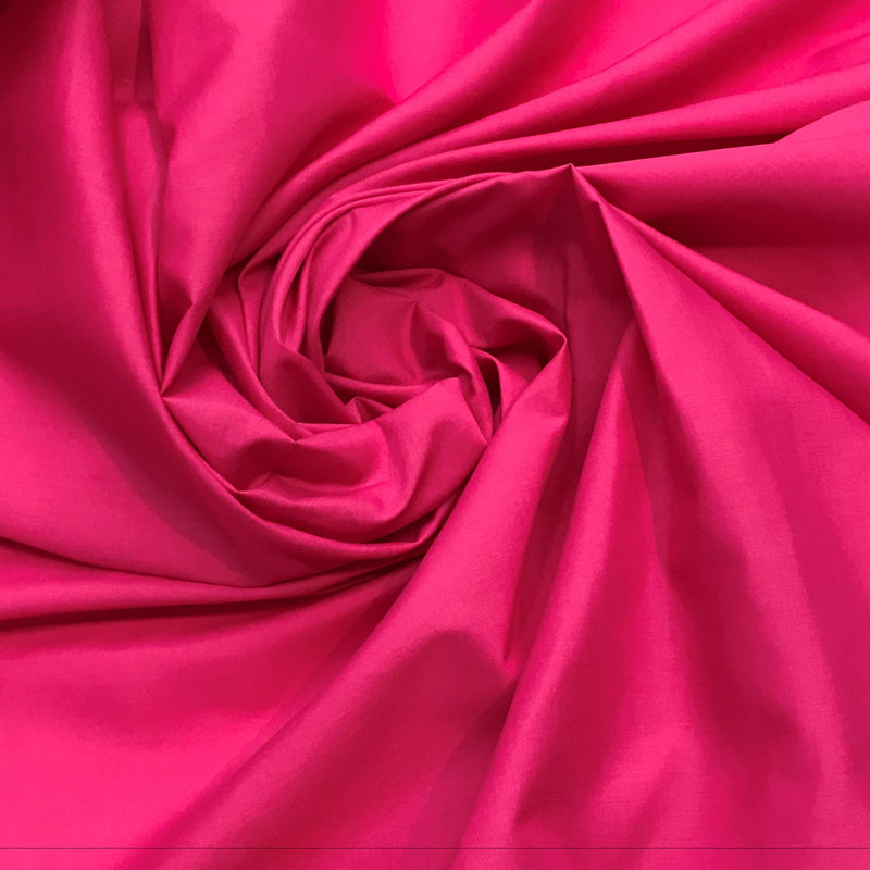 Hot Pink Polycotton Broadcloth Fabric - Hot Pink, 59/60" Width (1 Yard)
