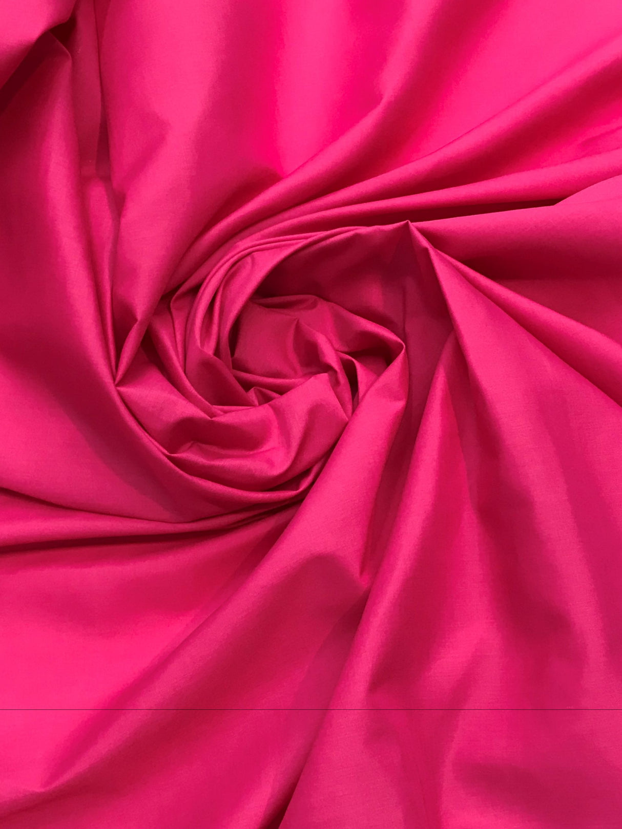 Hot Pink Polycotton Broadcloth Fabric - Hot Pink, 59/60" Width (1 Yard)