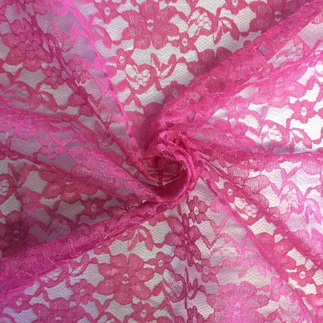 Raschel Lace Polyester Fabric - French Floral, 60" Width
