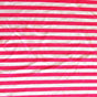 Cotton Lycra Knit Fuschia Pink and White 3/8" Stripe