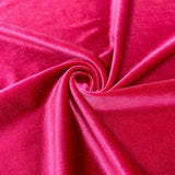 1 Yard Stretch Velvet Fabric Silky Soft 4 Way Stretch for Apparel Costumes 58/60 Inch Width