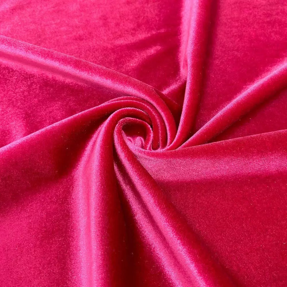 Stretch Velvet Polyester Spandex Velvet Fabric - 58/60" Width,