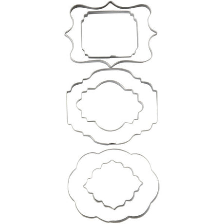 Wilton Fondant and Gum Paste Plaque Cut-Outs, 6-Piece