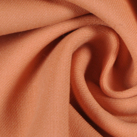 Dusted Pastel Orange Solid Double Face