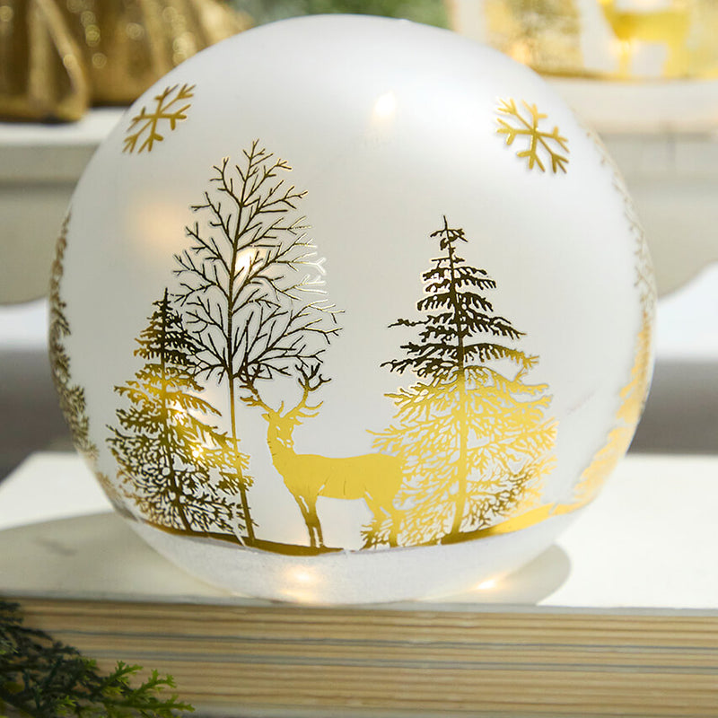 4" - 5" Lighted Glass Dome