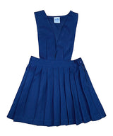 Pleated V-Neck Uniform Jumper Polyester Cotton Fabric - Navy, Khaki, Pleated, V-Neck, Zipper Closure (1 Unit)