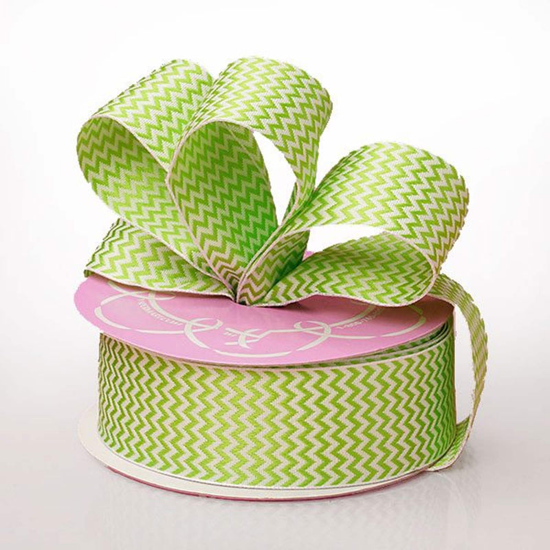 Cinta tejida mini chevron 1 1/2 '' X 20 yd Verde Color 1 / rollo