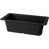 G. E. T. Melamine Food Pan 1/3 Size Insert Pan, 13" x 7" x 4" Deep, Black