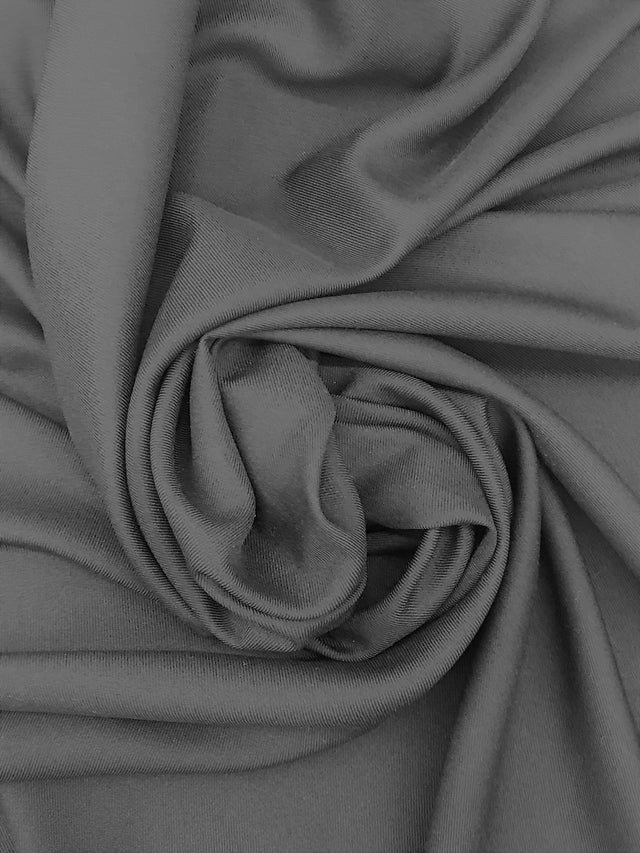 Gabardine Polyester Gabardine Fabric - Black, 59/60" Width (1 Yard)