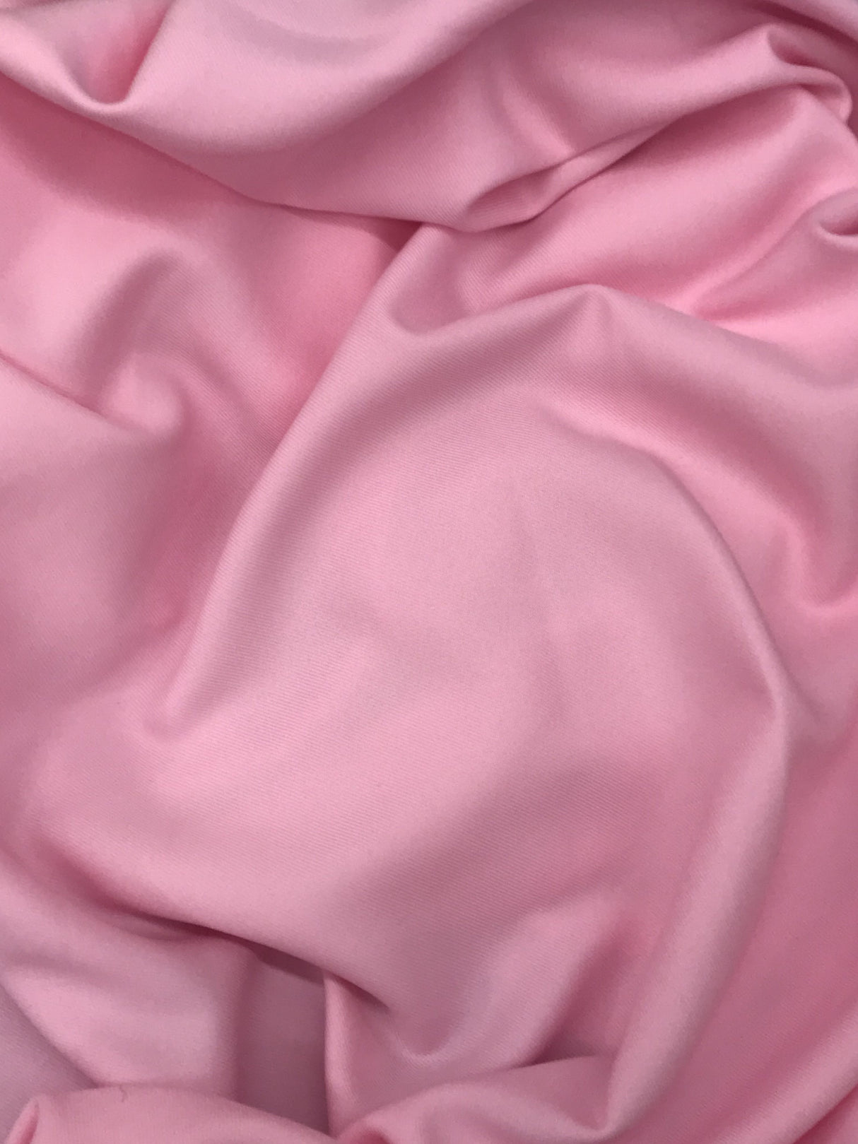 Gabardine Polyester Fabric - Light Pink, 59/60" Width (1 Yard)