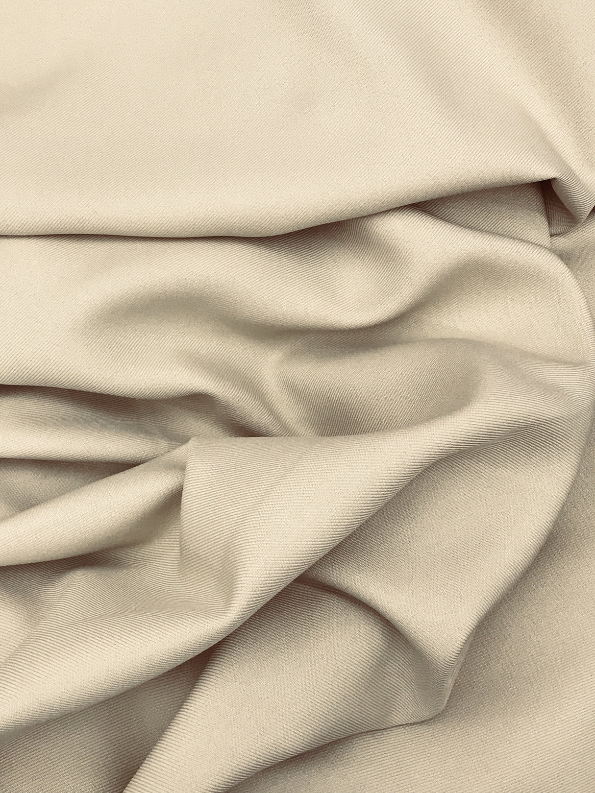 Gabardine Polyester Gabardine Fabric - Taupe, 59/60" Width (1 Yard)