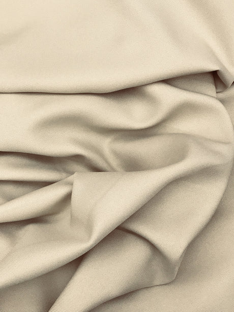 Gabardine Polyester Gabardine Fabric - Taupe, 59/60" Width (1 Yard)